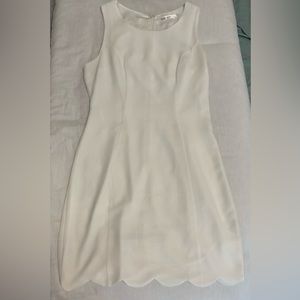 White Scalloped Dress